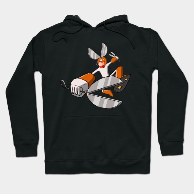 Crazy Cut Man Hoodie by Fishonastick